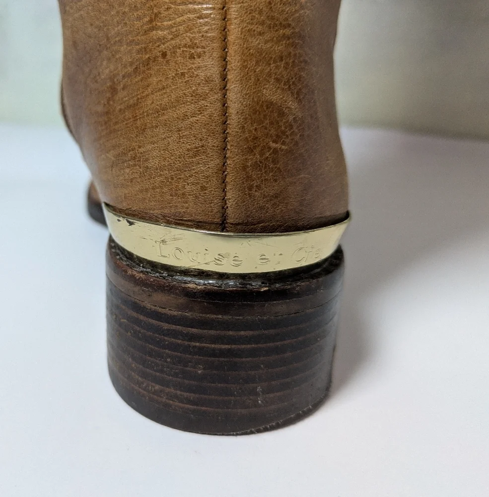 Louise et Cie Tan Leather Over-the-Knee Riding Boots